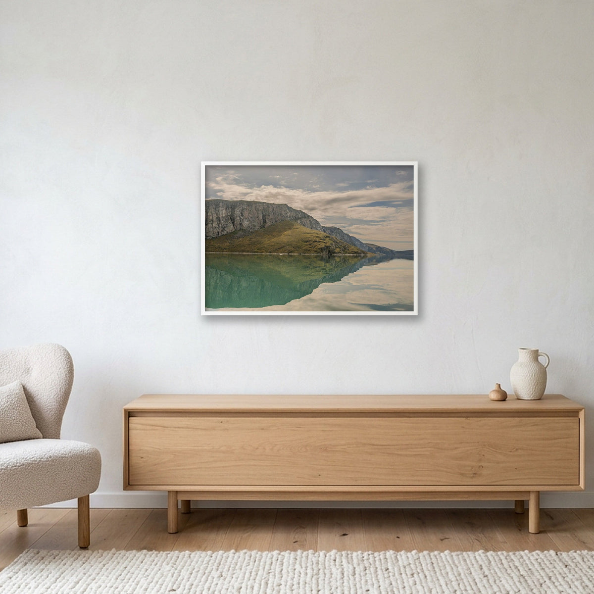 Ilulissat Landscape #10 — 100×70cm, 39×28" White Frame