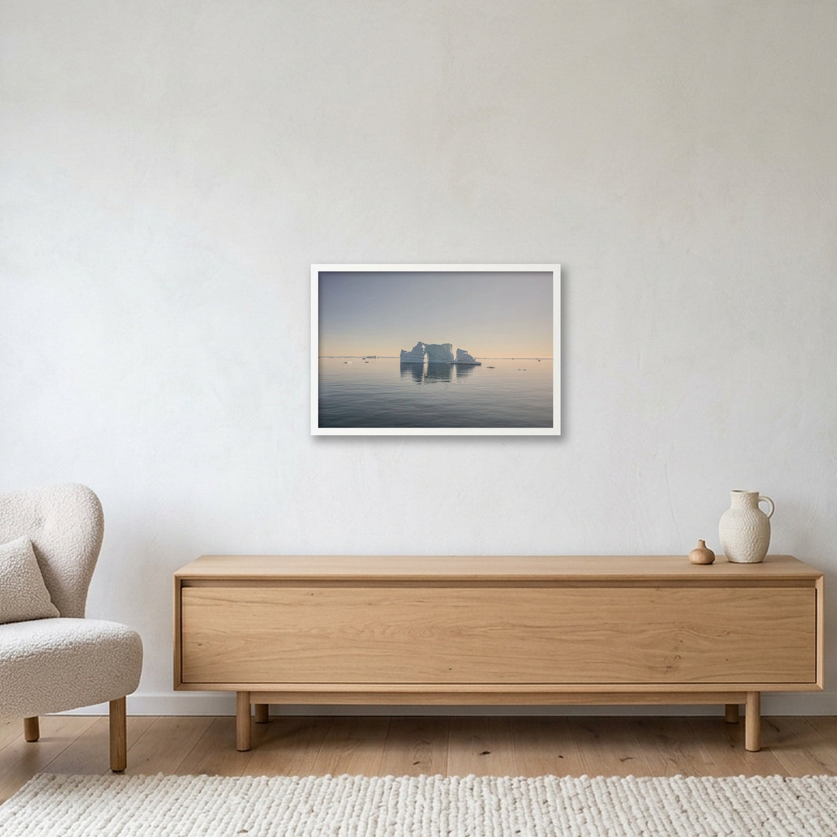 Disko Bay #1 — 60×40cm, 24×16" White Frame
