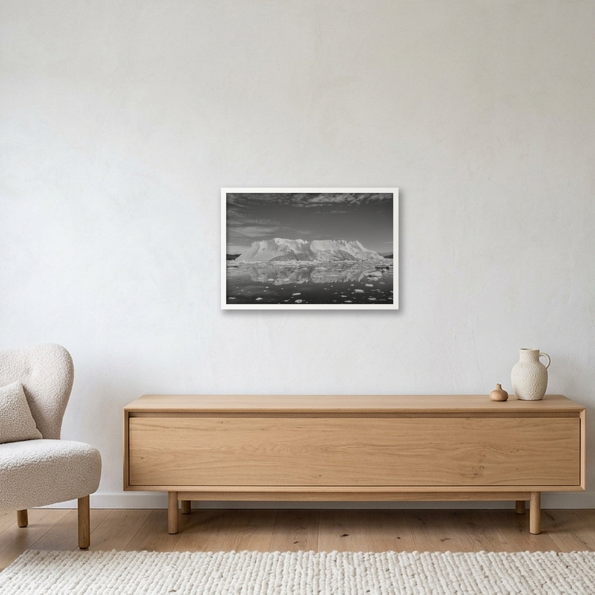 Disko Bay #9 — 60×40cm, 24×16" White Frame