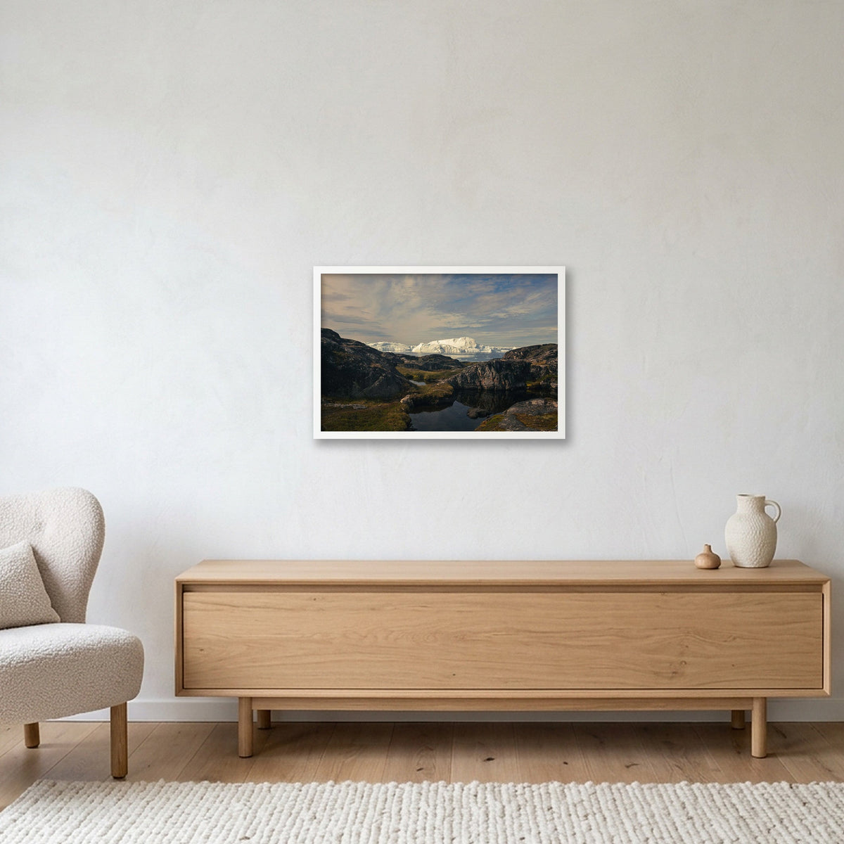 Ilulissat Landscape #6 — 60×40cm, 24×16" White Frame