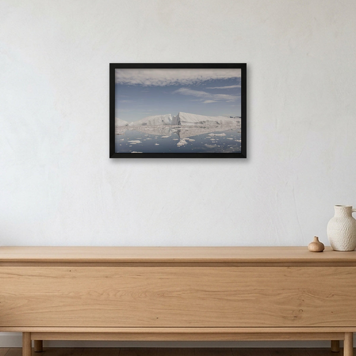 Disko Bay #7 — 45×30cm, 18×12" Black Frame