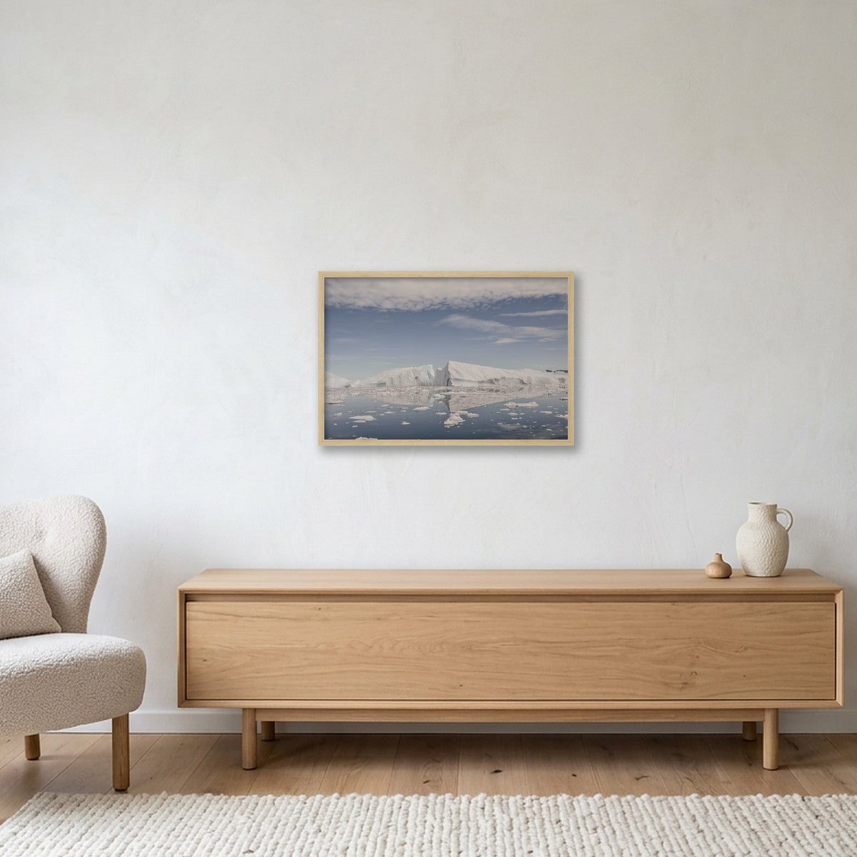 Disko Bay #7 — 60×40cm, 24×16" Oak Frame