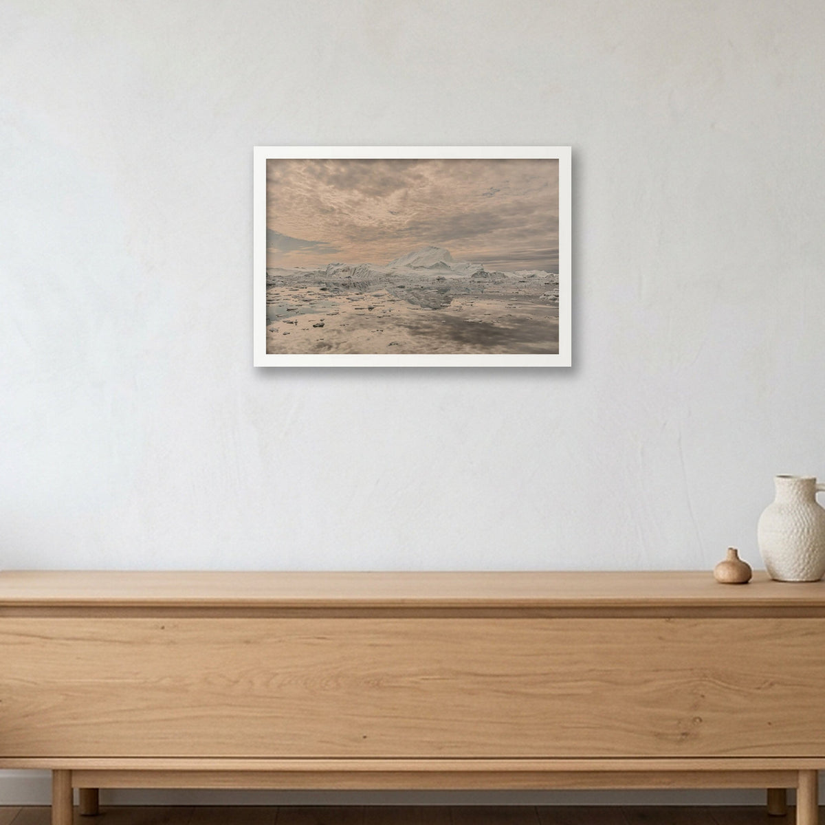 Disko Bay #10 — 45×30cm, 18×12" White Frame