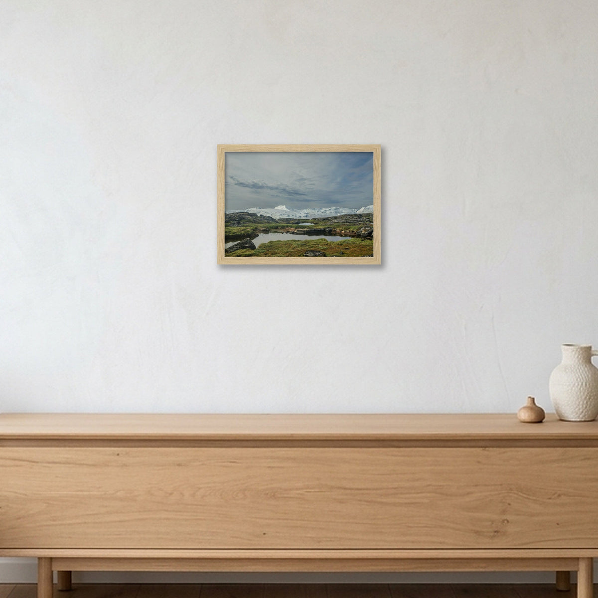 Ilulissat Landscape #4 — A4 (30×21cm, 12×8") Oak Frame