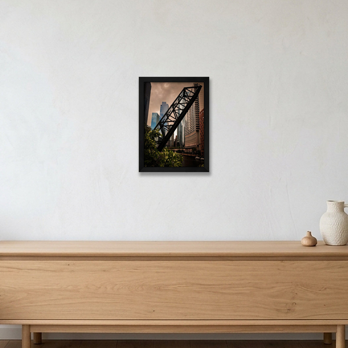 Chicago #8 — A4 (21×30cm, 8×12") Black Frame