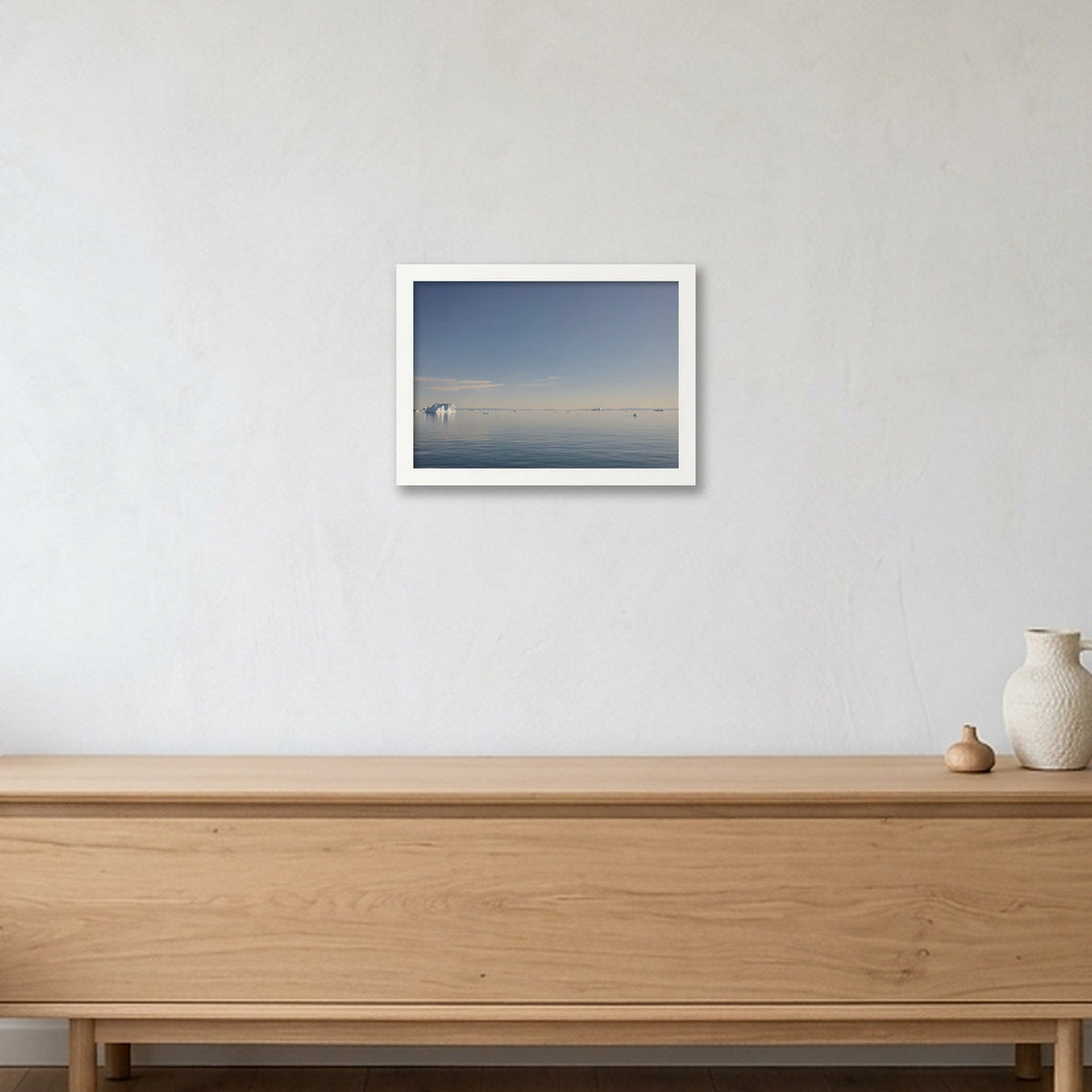 Disko Bay #2 — A4 (30×21cm, 12×8") White Frame