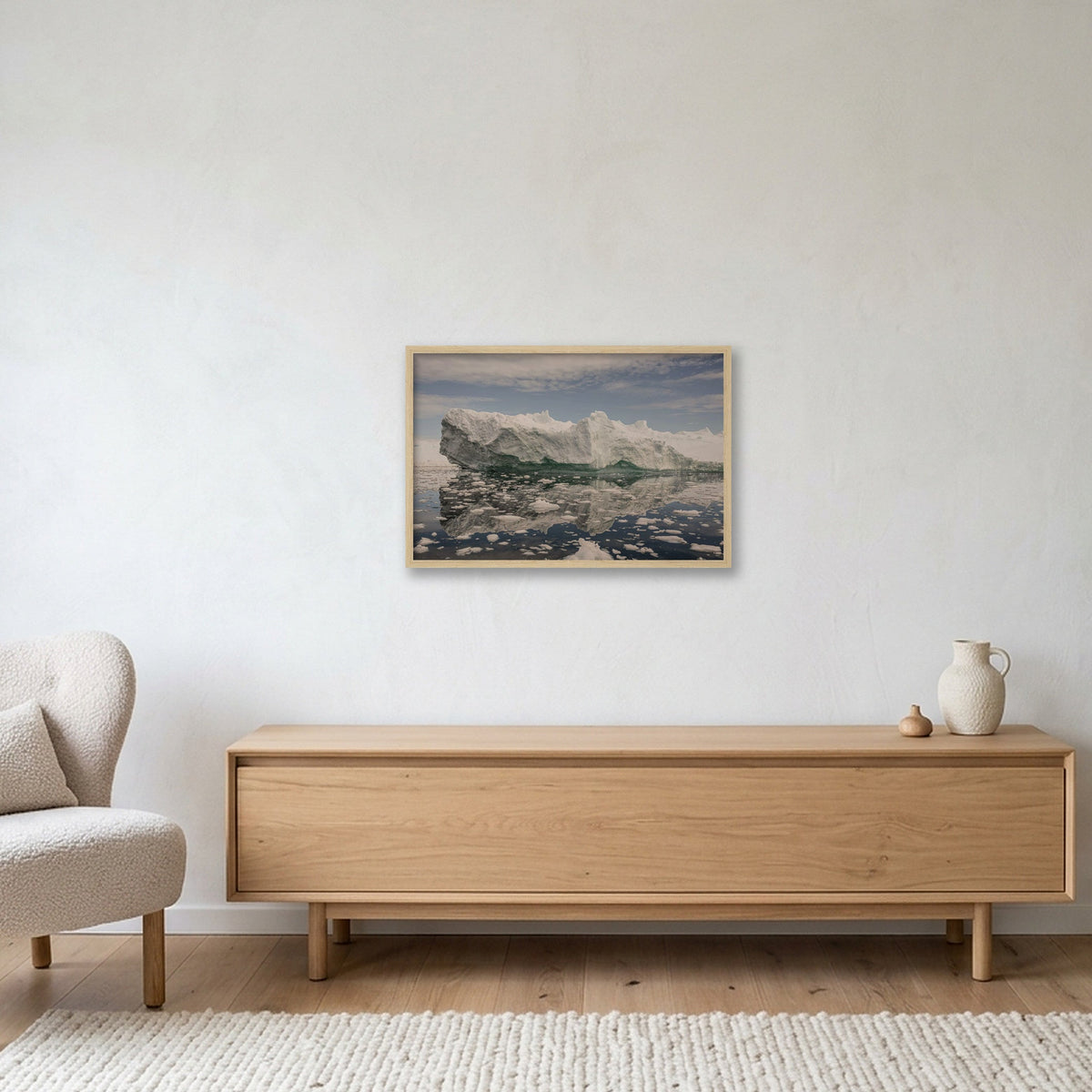Disko Bay #15 — 60×40cm, 24×16" Oak Frame