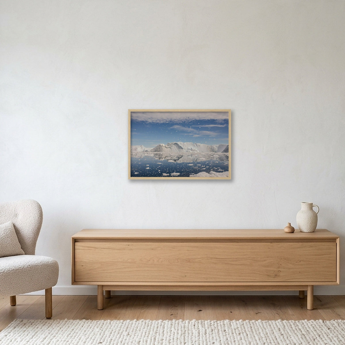 Disko Bay #6 — 60×40cm, 24×16" Oak Frame