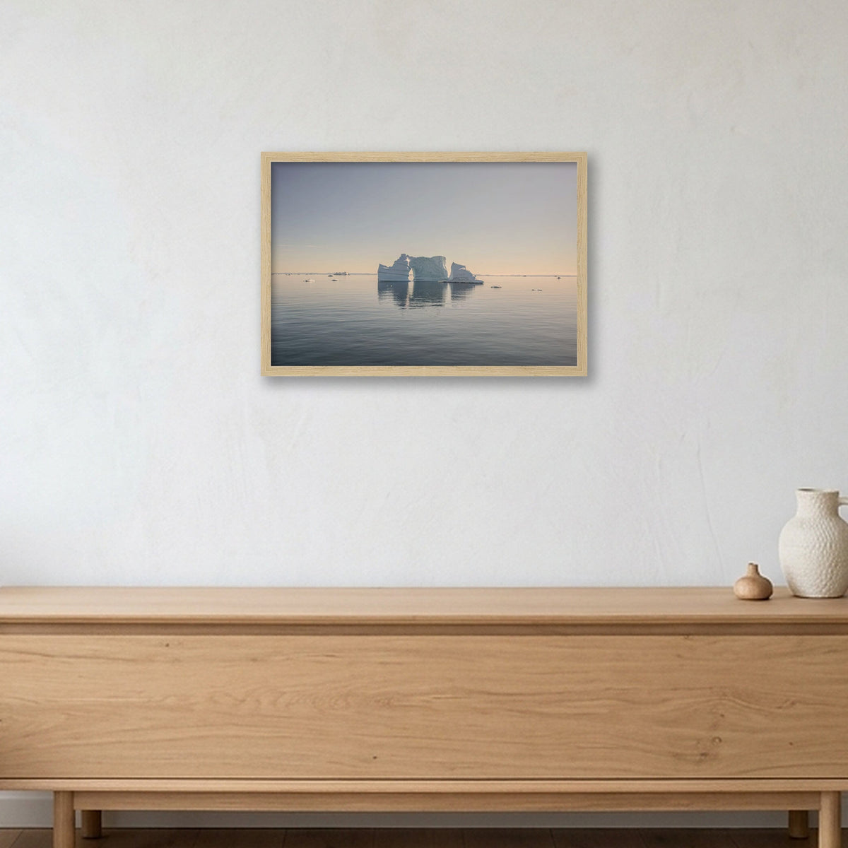 Disko Bay #1 — 45×30cm, 18×12" Oak Frame