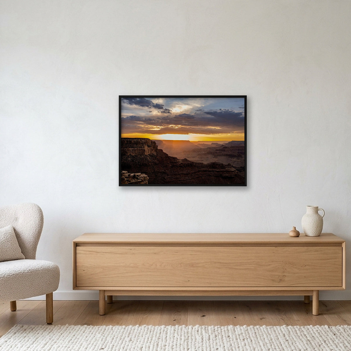 Grand Canyon #13 — 100×70cm, 39×28" Black Frame