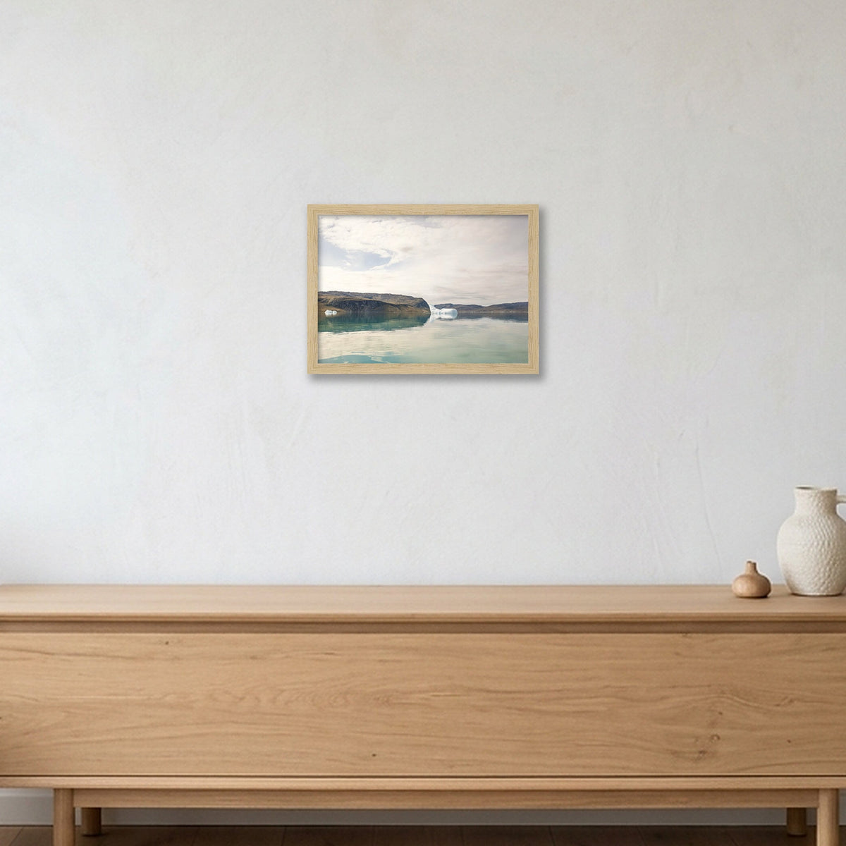 Ilulissat Landscape #13 — A4 (30×21cm, 12×8") Oak Frame