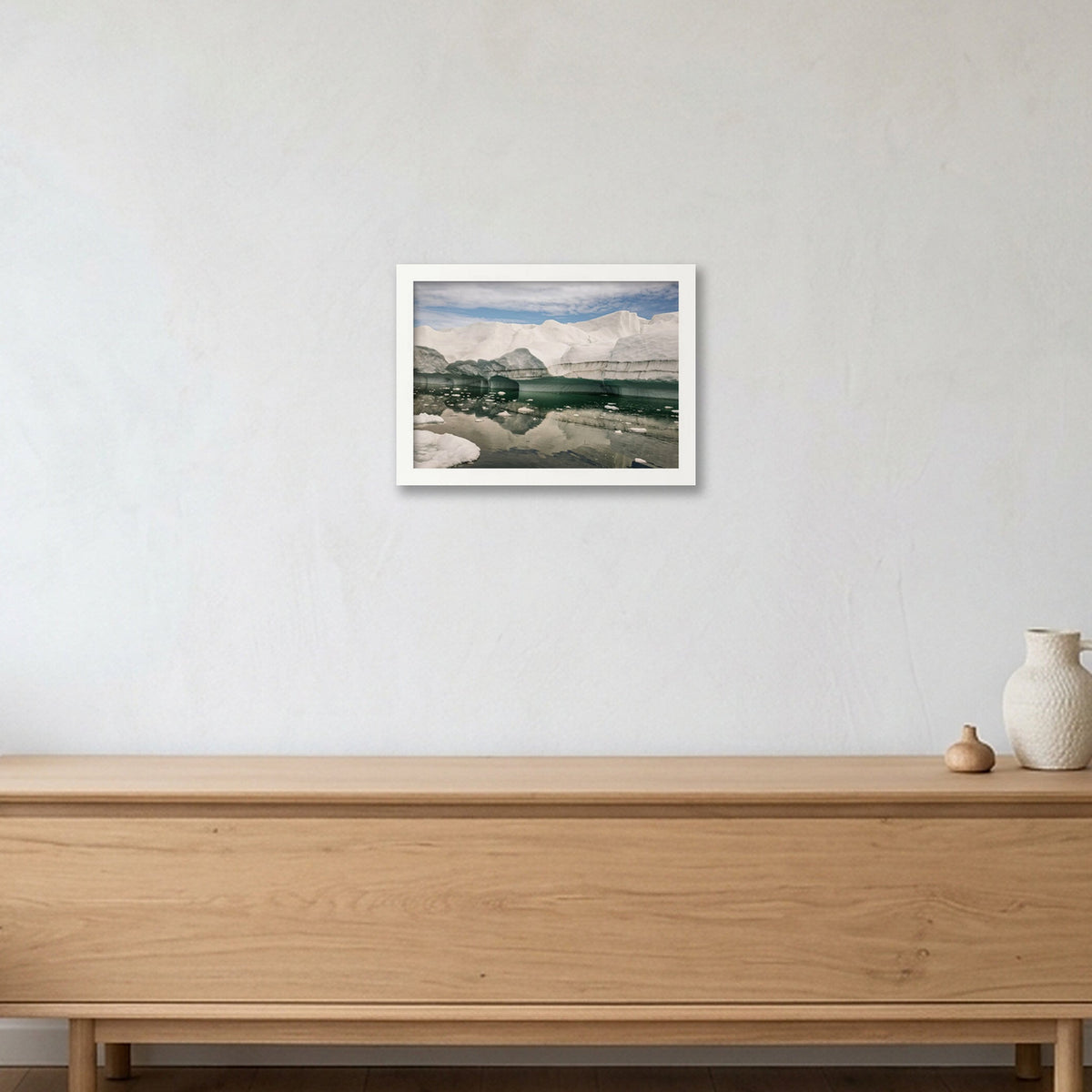Disko Bay #16 — A4 (30×21cm, 12×8") White Frame