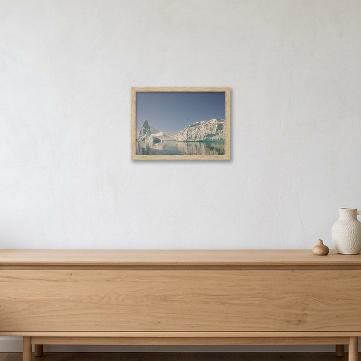 Disko Bay #4 — A4 (30×21cm, 12×8") Oak Frame