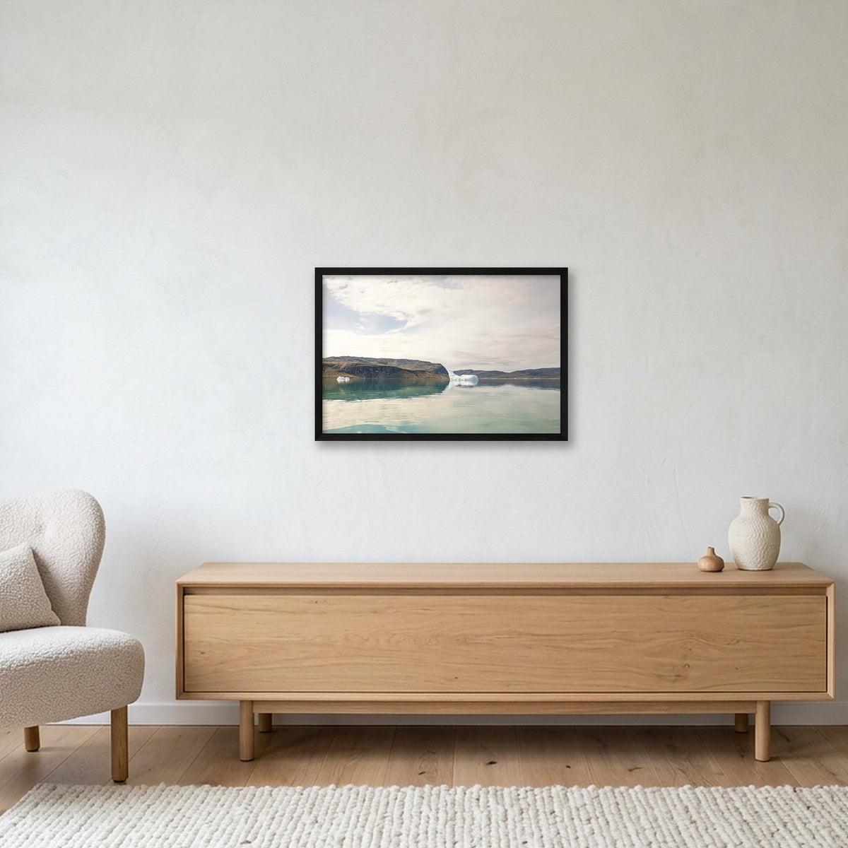 Ilulissat Landscape #13 — 60×40cm, 24×16" Black Frame