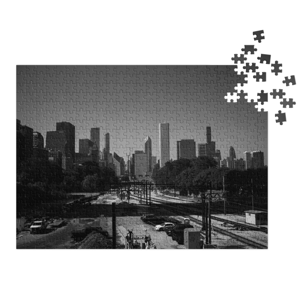 Chicago Skyline Jigsaw Puzzle — front view