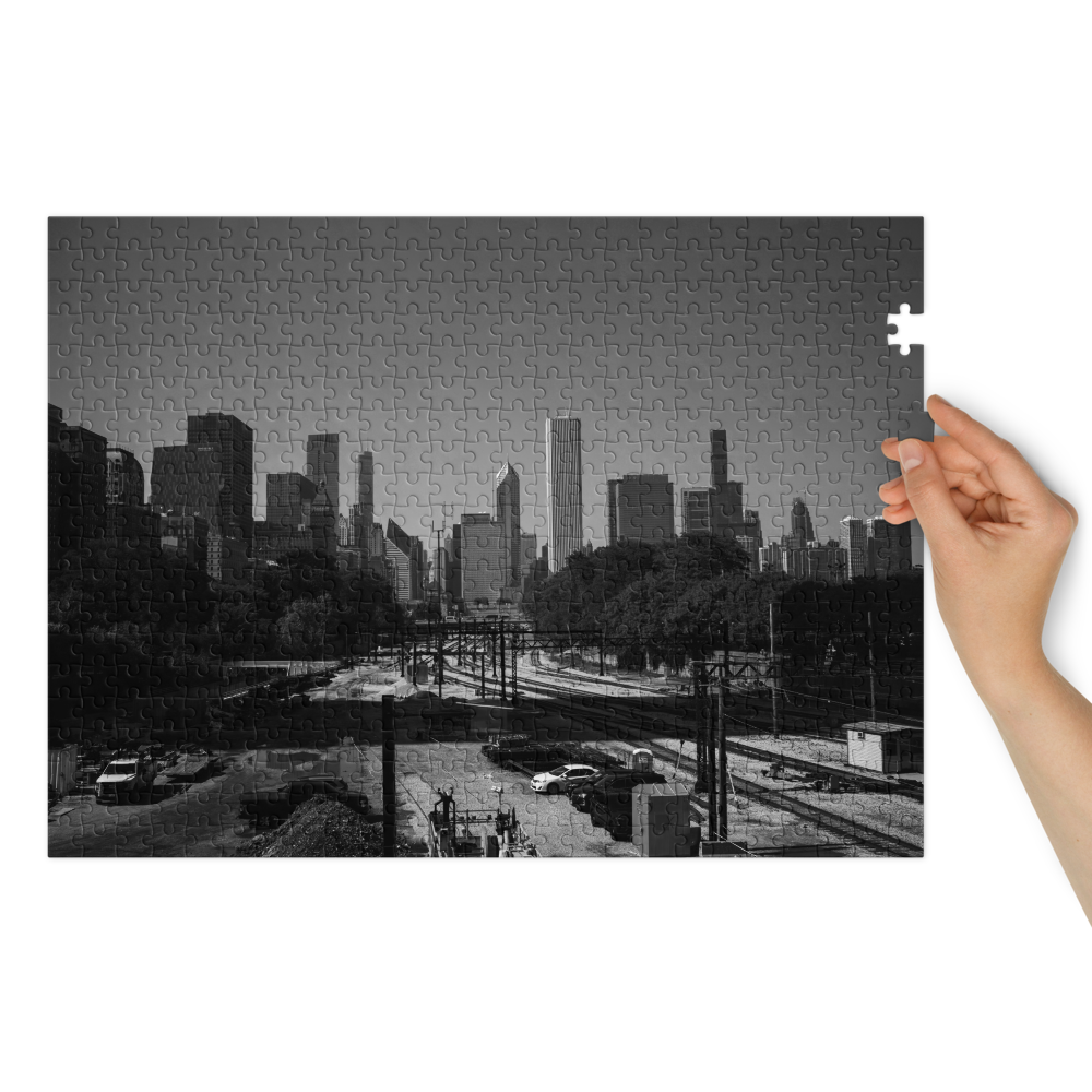 Chicago Skyline Jigsaw Puzzle — front view