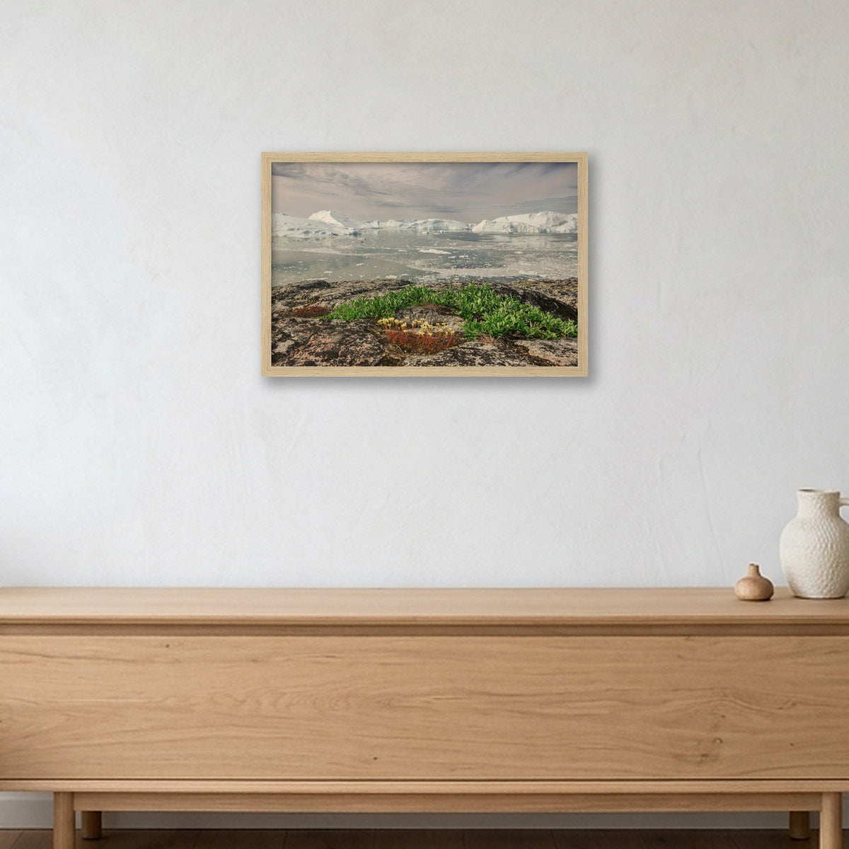 Ilulissat Landscape #5 — 45×30cm, 18×12" Oak Frame