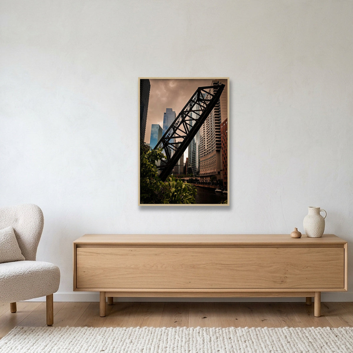 Chicago #8 — 70×100cm, 28×39" Oak Frame