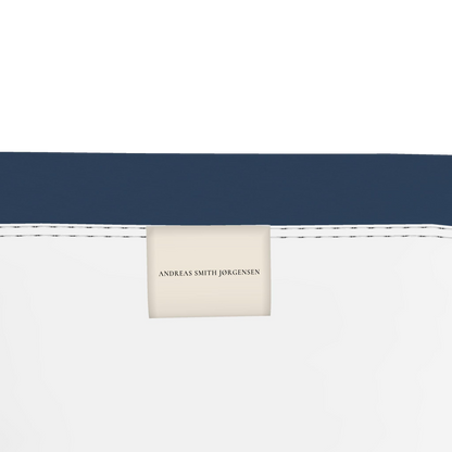 Flower Bandeau Top — Navy / Cream — detail view
