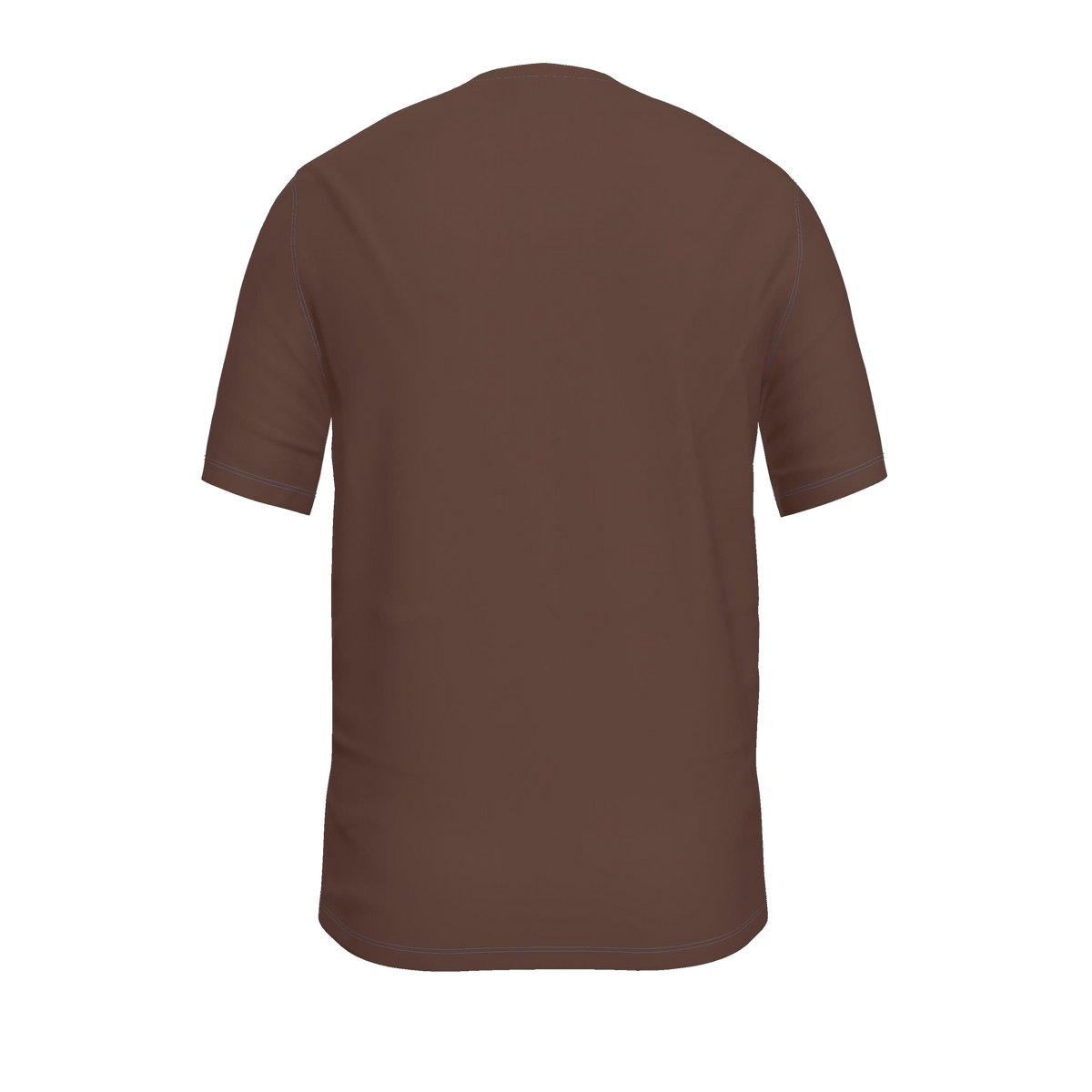 Flower T-Shirt — Chocolate / Powder Blue — back view