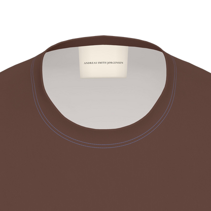 Flower T-Shirt — Chocolate / Powder Blue — label detail