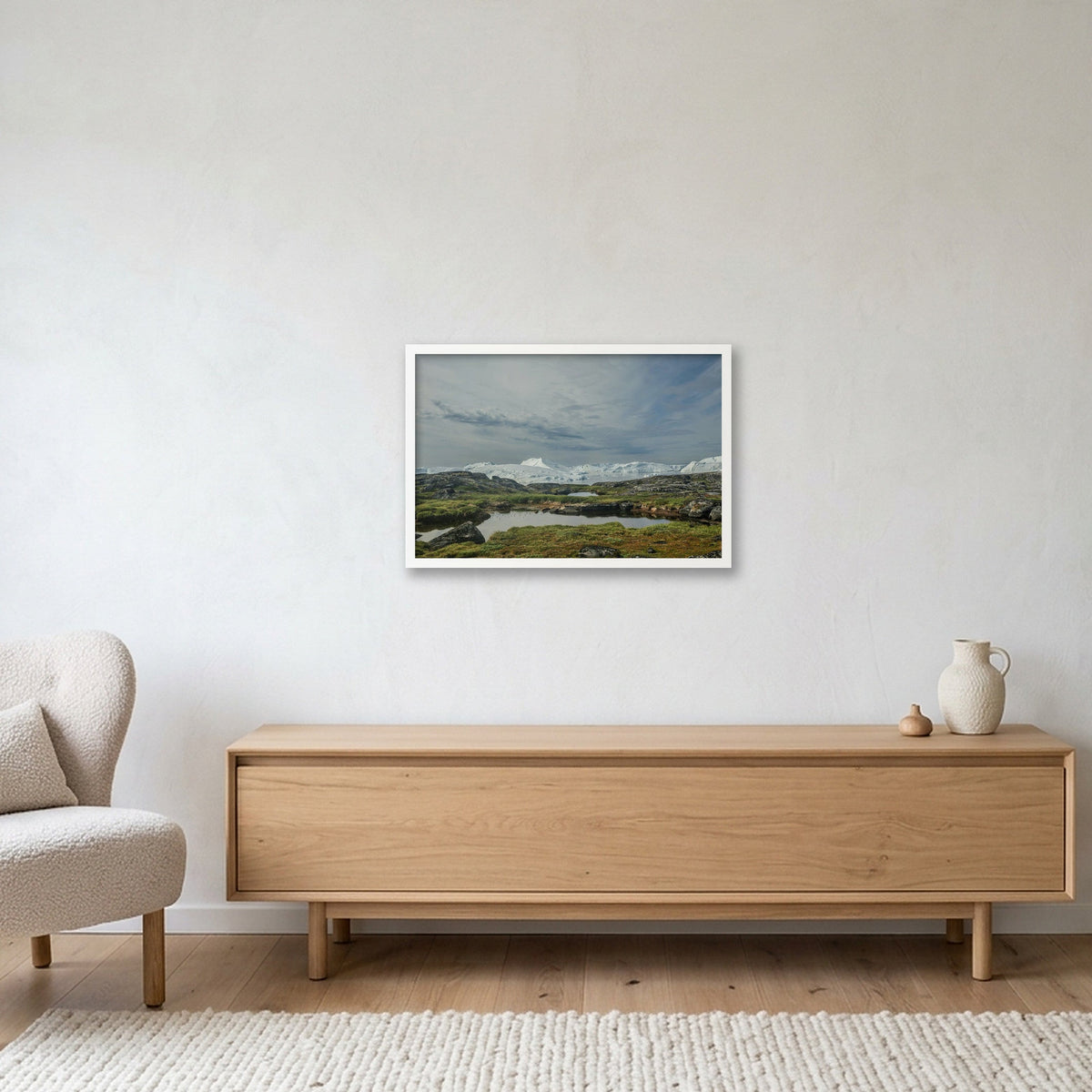 Ilulissat Landscape #4 — 60×40cm, 24×16" White Frame