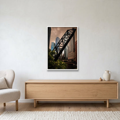 Chicago #8 — 70×100cm, 28×39" White Frame