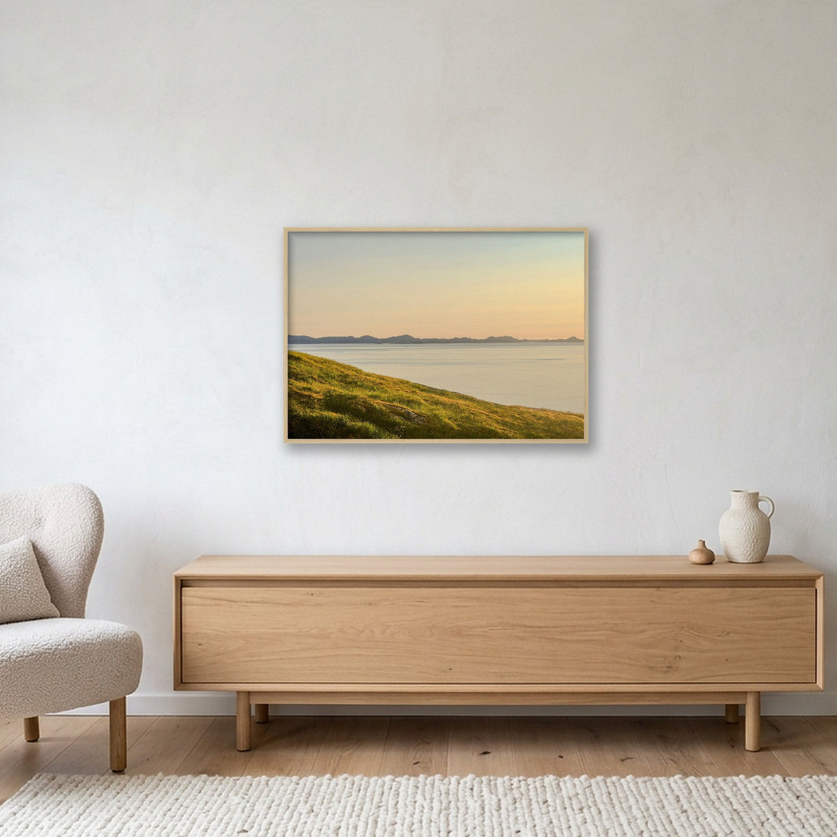 Ilulissat Landscape #15 — 100×70cm, 39×28" Oak Frame