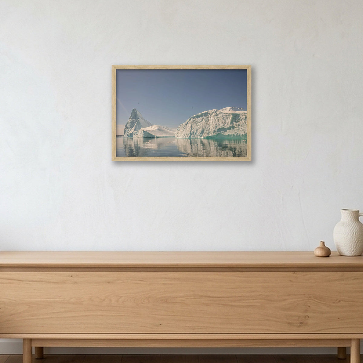 Disko Bay #4 — 45×30cm, 18×12" Oak Frame