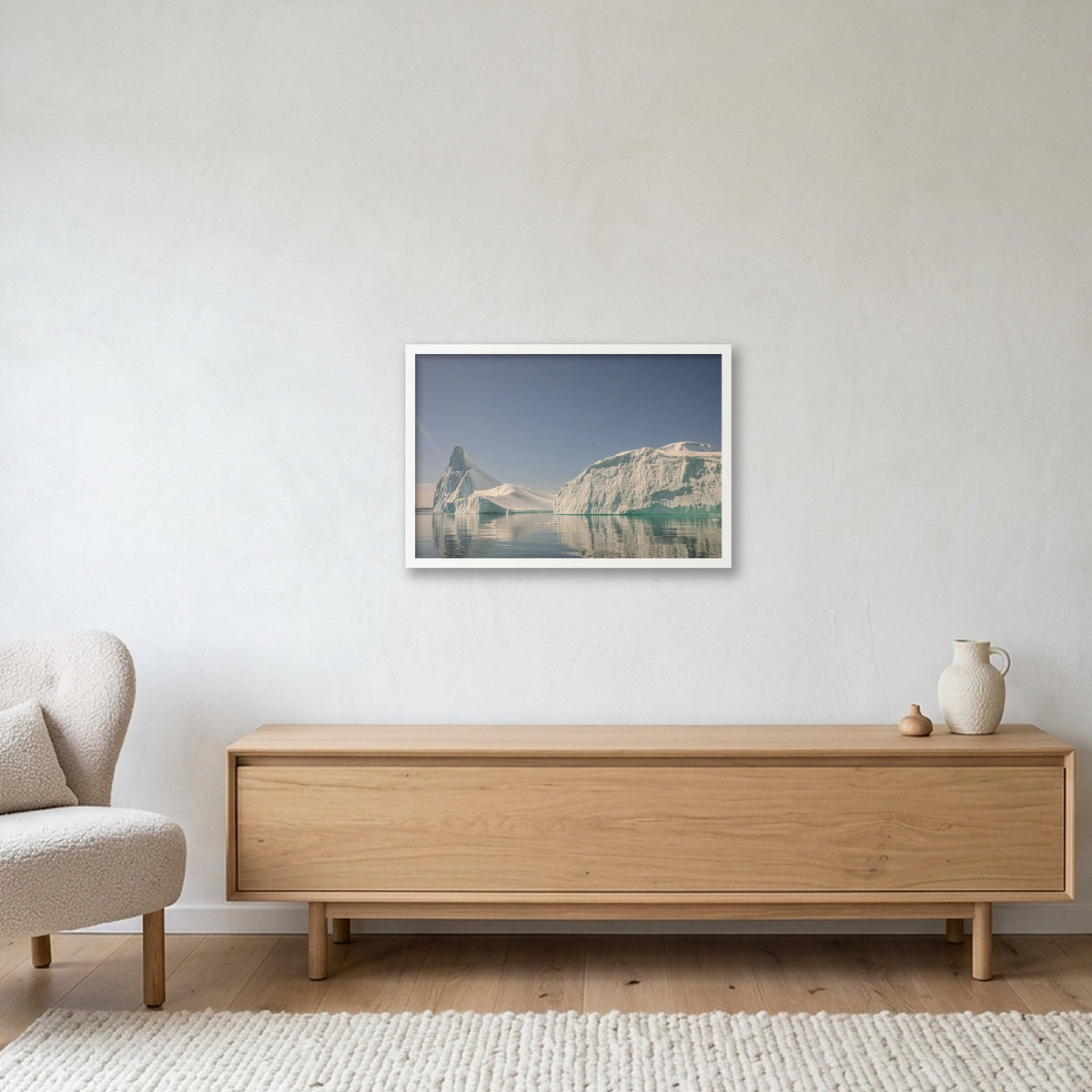 Disko Bay #4 — 60×40cm, 24×16" White Frame