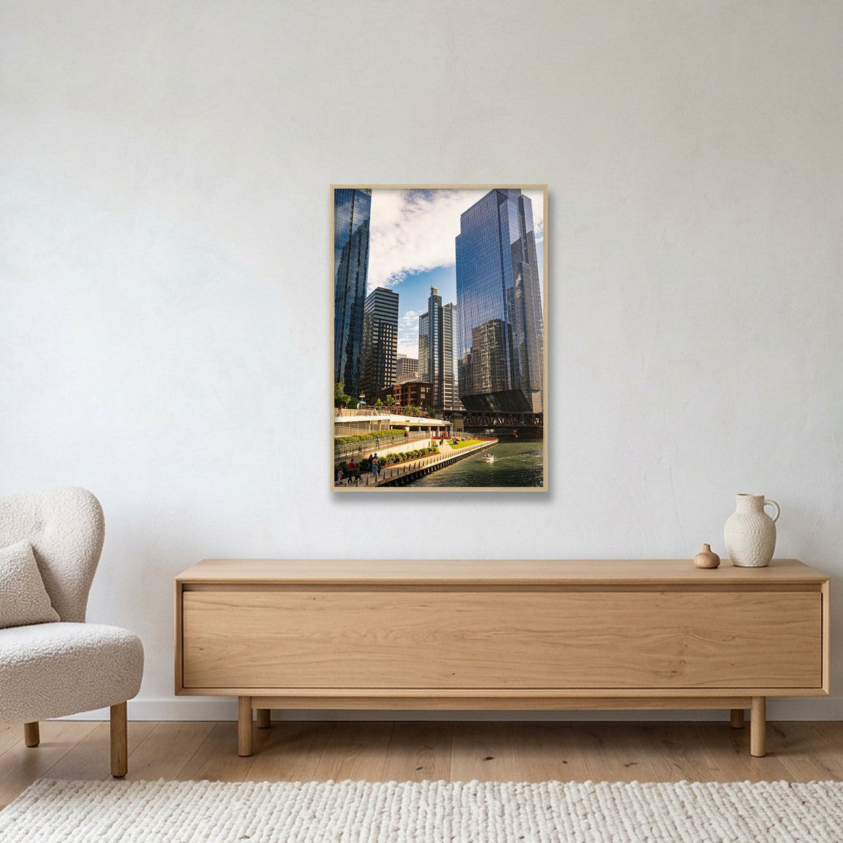 Chicago #5 — 70×100cm, 28×39" Oak Frame