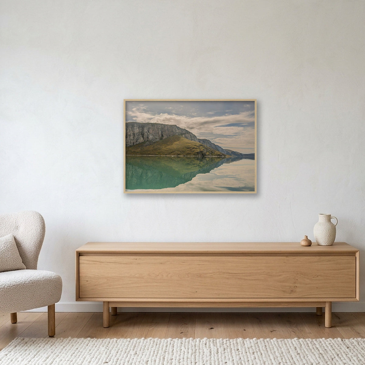 Ilulissat Landscape #10 — 100×70cm, 39×28" Oak Frame