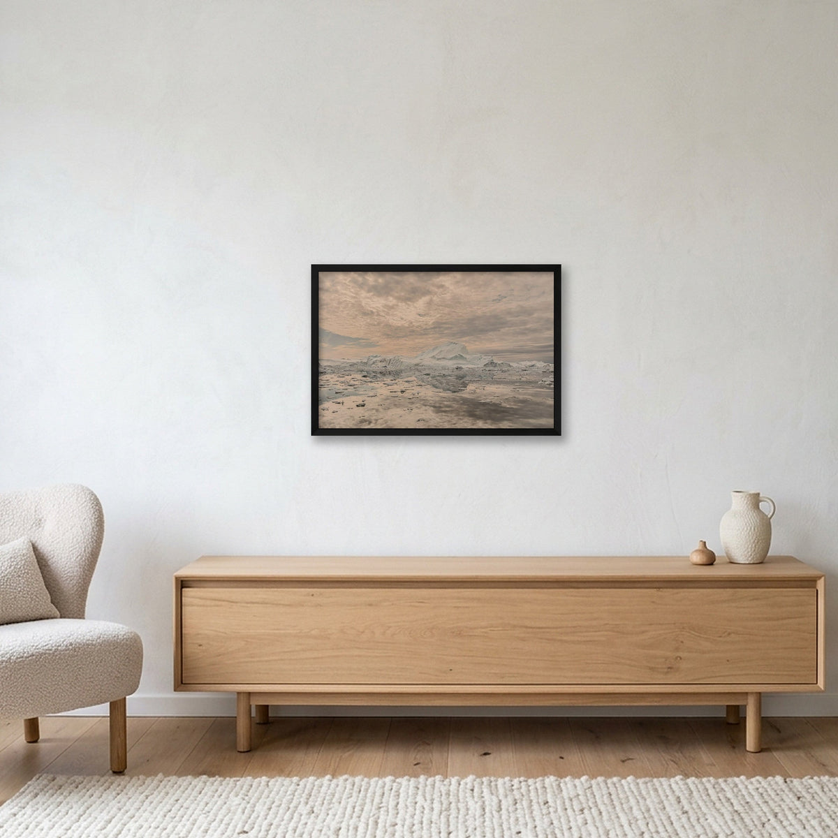 Disko Bay #10 — 60×40cm, 24×16" Black Frame