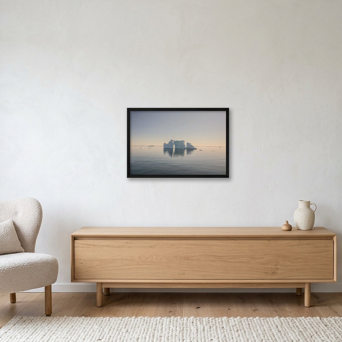 Disko Bay #1 — 60×40cm, 24×16" Black Frame