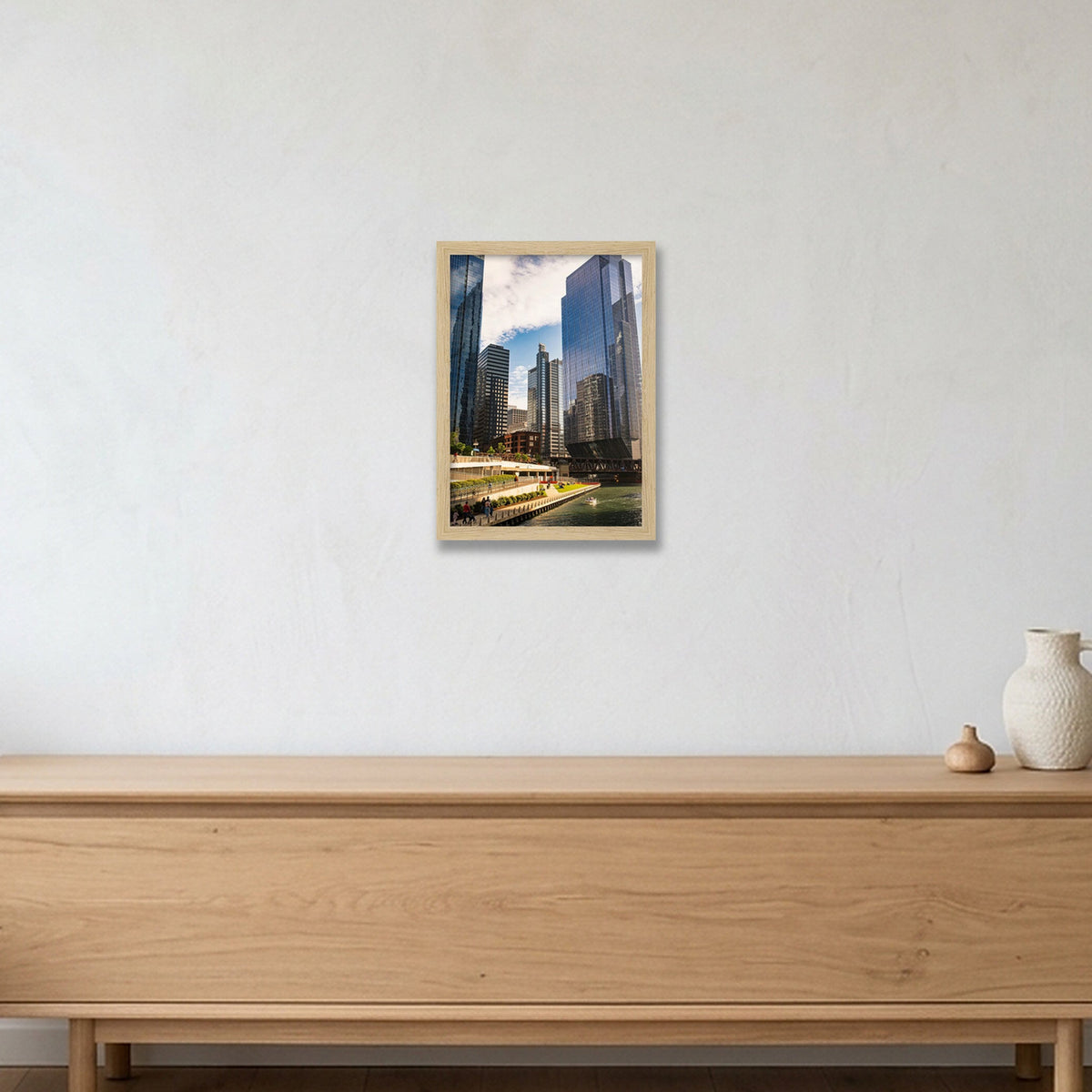 Chicago #5 — A4 (21×30cm, 8×12") Oak Frame