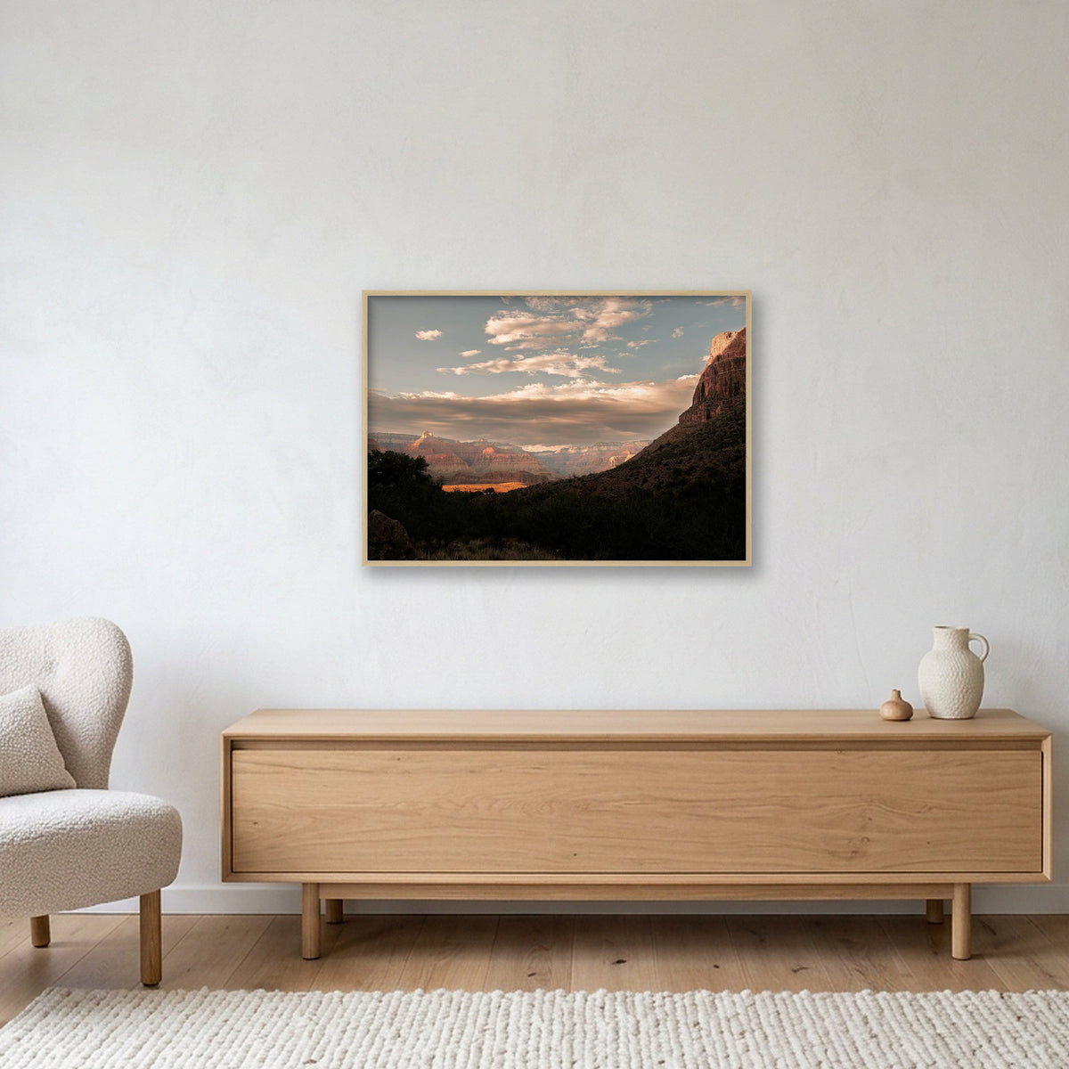 Grand Canyon #6 — 100×70cm, 39×28" Oak Frame