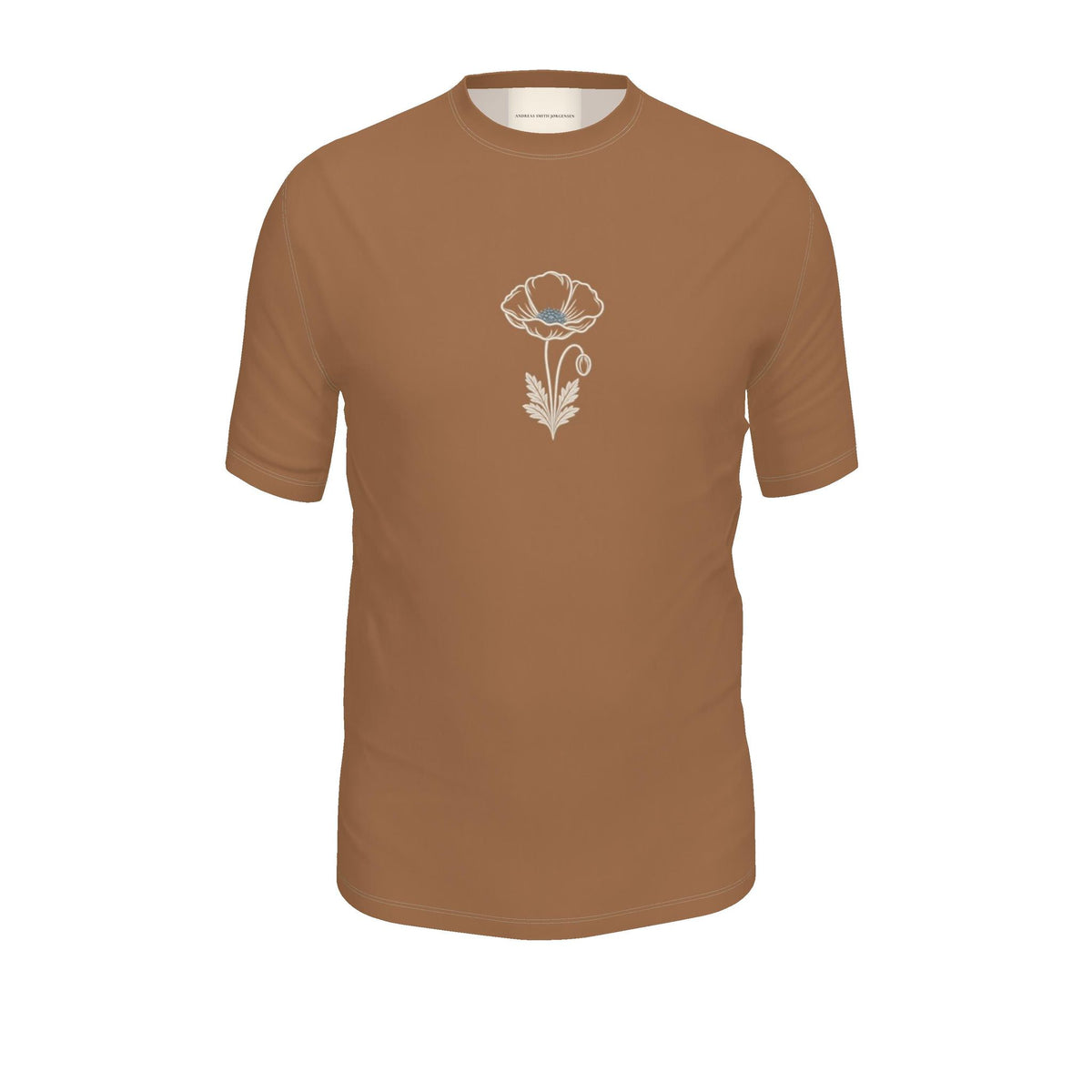 Flower T-Shirt — Smoky Burnt Orange / White — product view 2