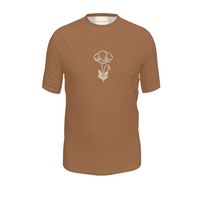 Flower T-Shirt — Smoky Burnt Orange / White — product view 2