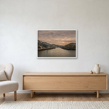 Greenland Cities #1 — 100×70cm, 39×28" White Frame