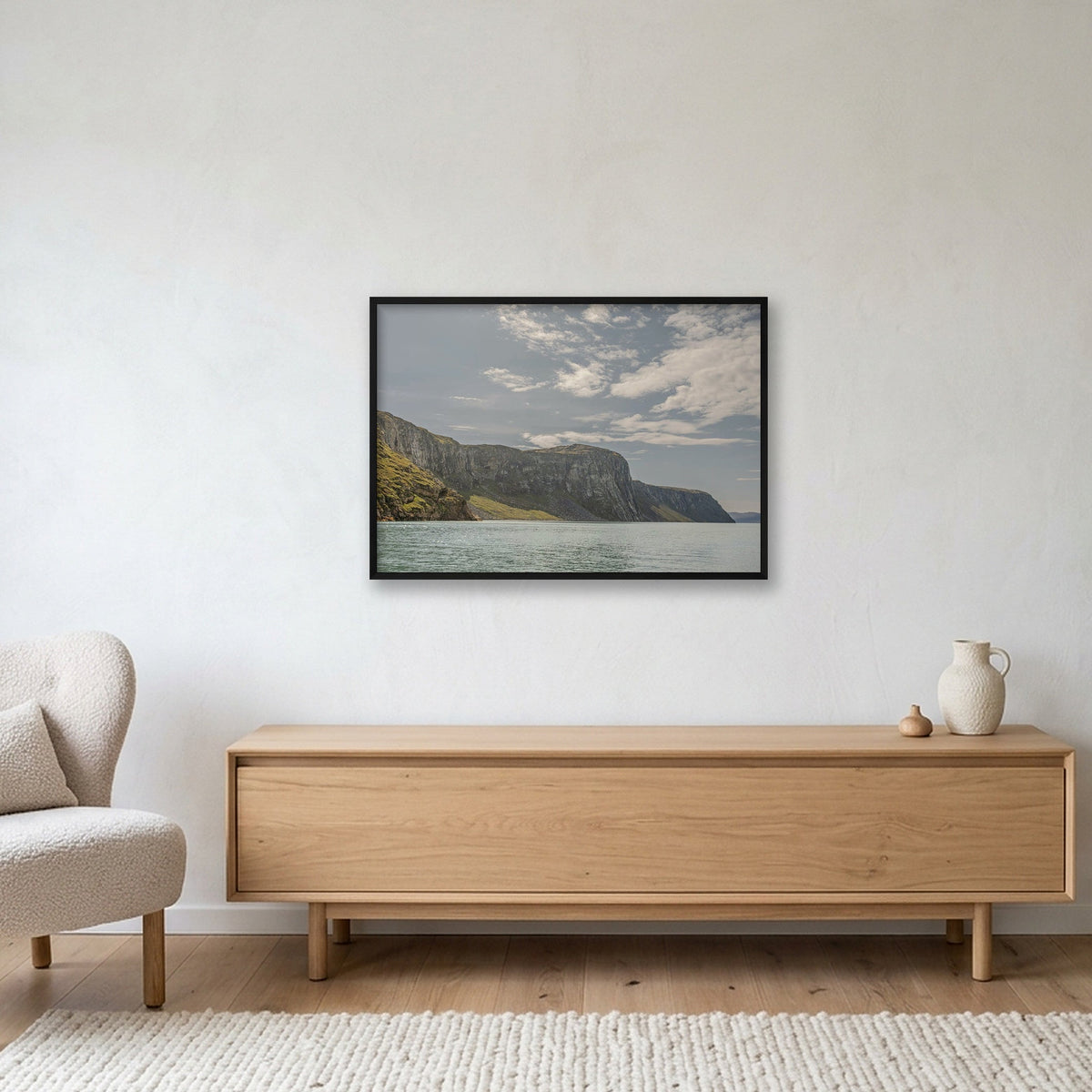 Ilulissat Landscape #9 — 100×70cm, 39×28" Black Frame