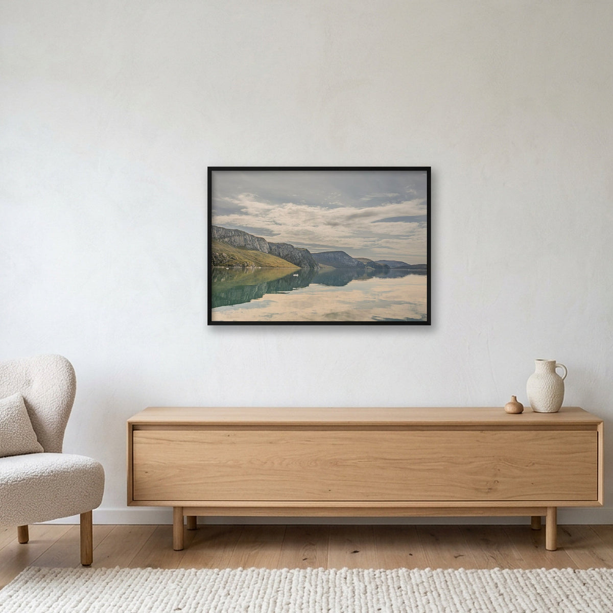 Ilulissat Landscape #12 — 100×70cm, 39×28" Black Frame