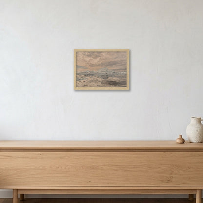 Disko Bay #10 — A4 (30×21cm, 12×8") Oak Frame