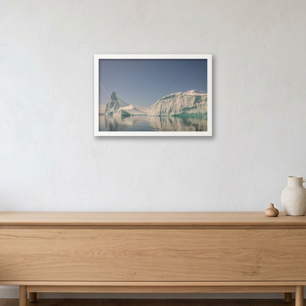 Disko Bay #4 — 45×30cm, 18×12" White Frame