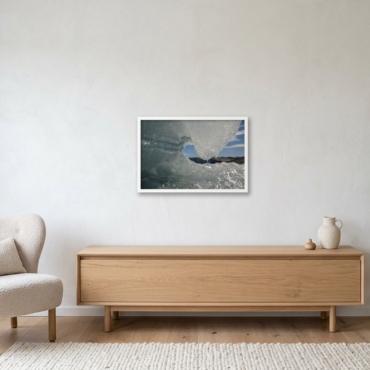 Disko Bay #17 — 60×40cm, 24×16" White Frame