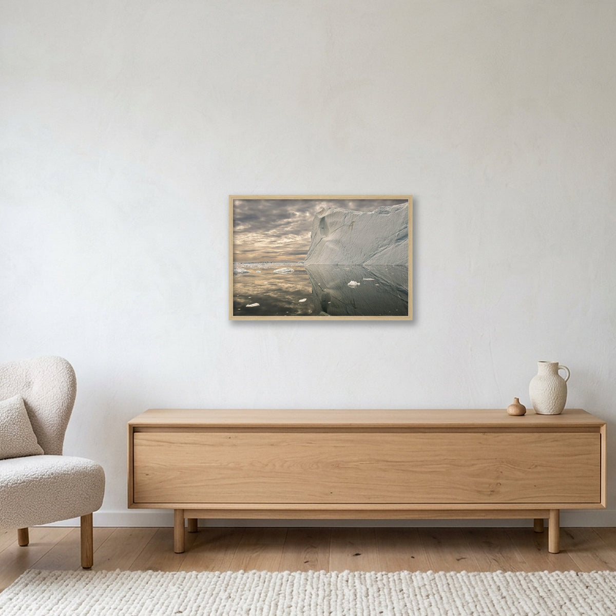 Disko Bay #14 — 60×40cm, 24×16" Oak Frame