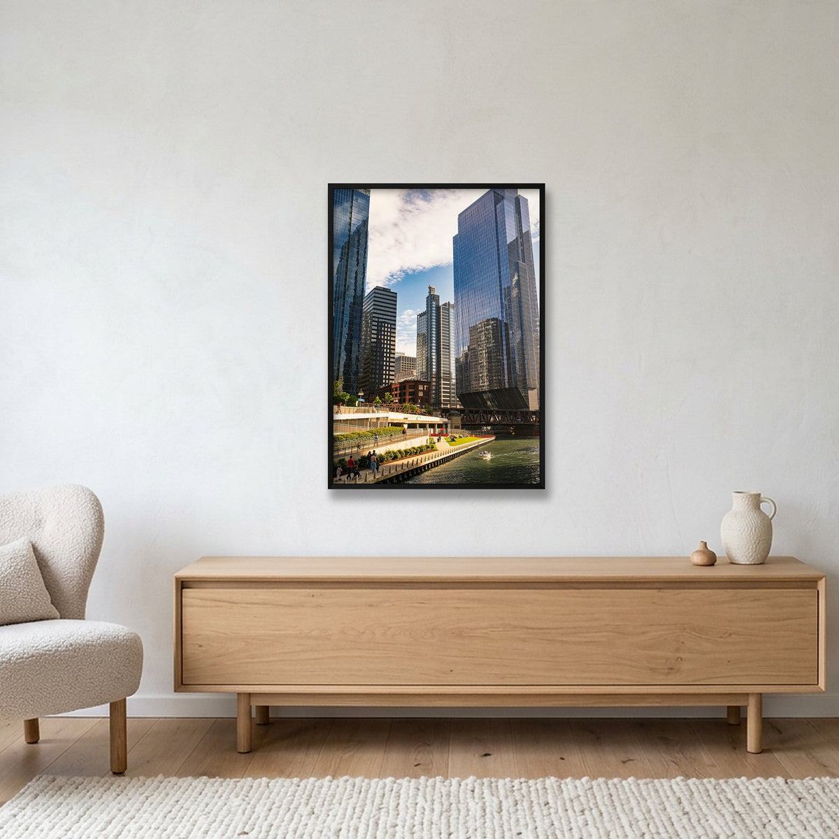 Chicago #5 — 70×100cm, 28×39" Black Frame