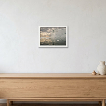 Disko Bay #14 — A4 (30×21cm, 12×8") White Frame
