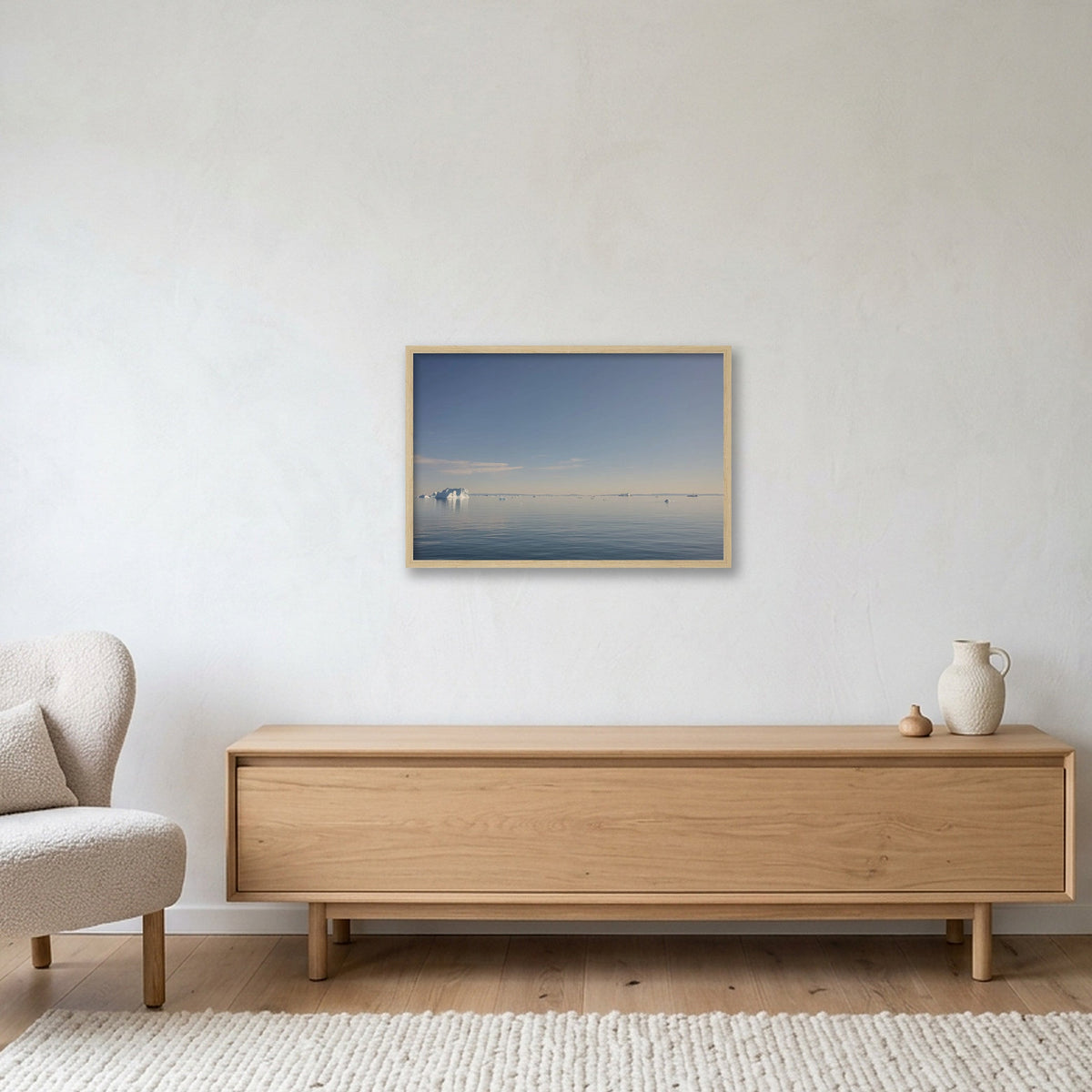 Disko Bay #2 — 60×40cm, 24×16" Oak Frame