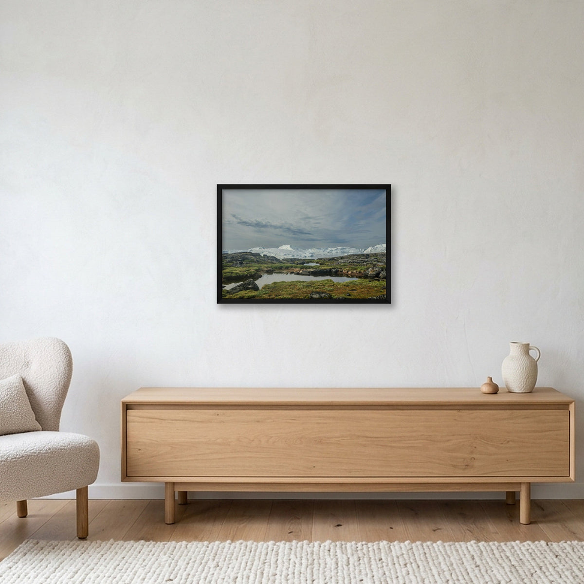 Ilulissat Landscape #4 — 60×40cm, 24×16" Black Frame