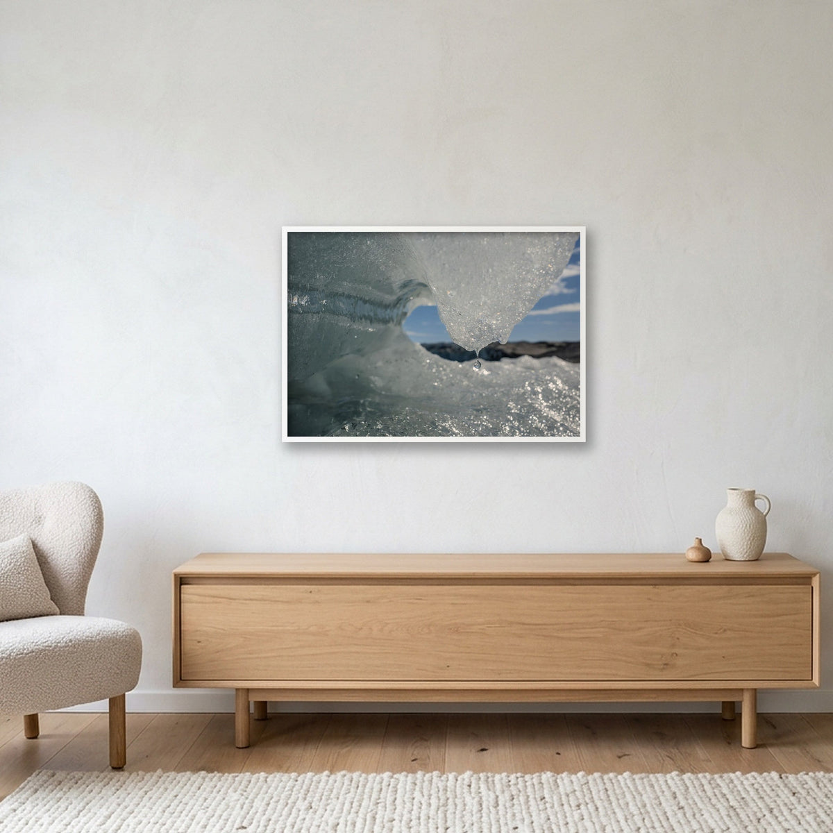 Disko Bay #17 — 100×70cm, 39×28" White Frame